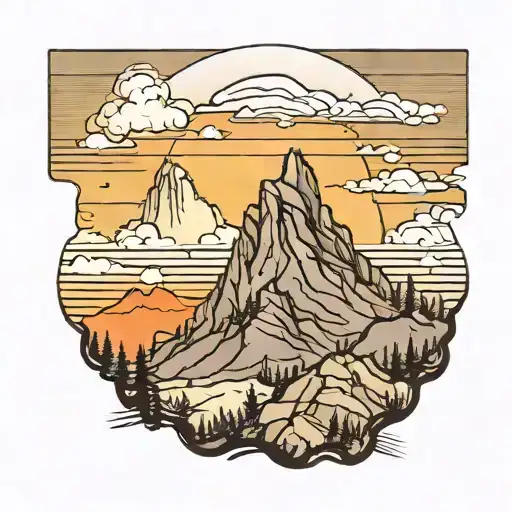 Spartain Looking At Moutain Sunset Sky