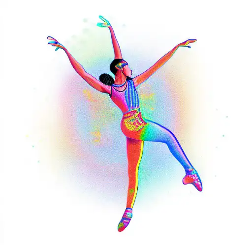 Dancer And Rainbow