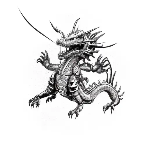 Robot Fighting Dragon