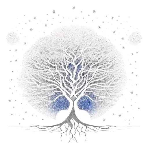 Tree Of Stars With Roots Of Water