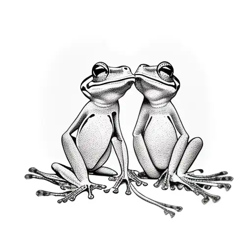 Frog Tattoo For Couple