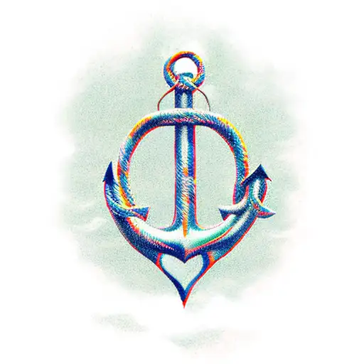 Yddgrasil With Roots Making An Anchor