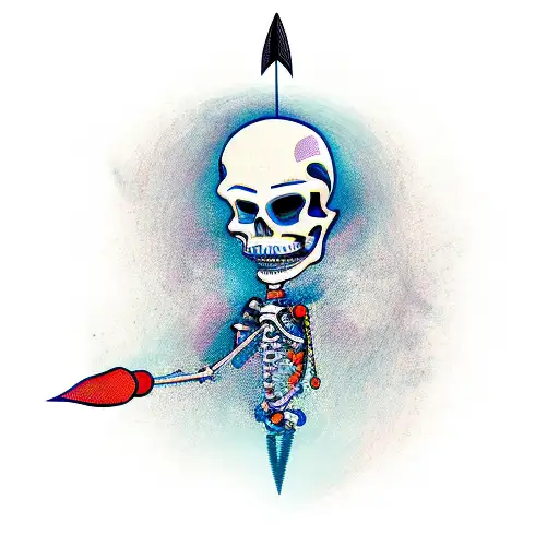 Skelleton With An Arrow