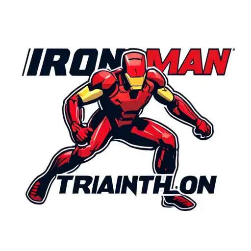 Ironman Triathlon Logo Merged
