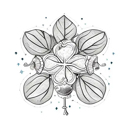 Constellation Of 4 Leaf Clovers