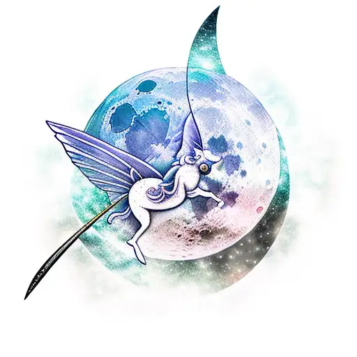 Moon Butterfly And A Sword