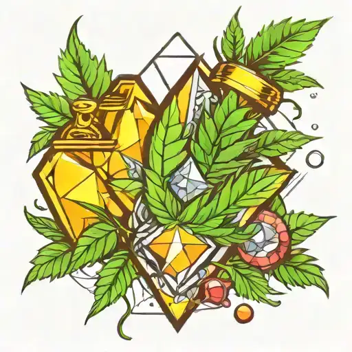 Marijuana And Diamond Stone