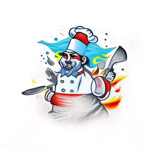 Chef Knife On Fire