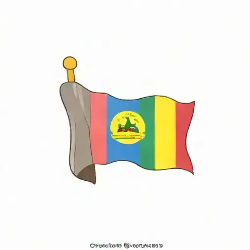 Long Rectangle With Ecuadorian Flag In It And Rainbow Flag And The Learn Symbol