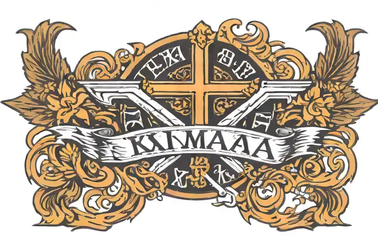 Roman Numerals With The Date 9-15-2024 With A Cross