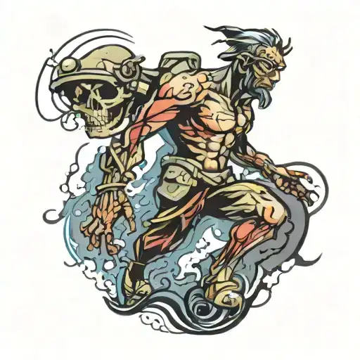 A Walking Man In The Dark