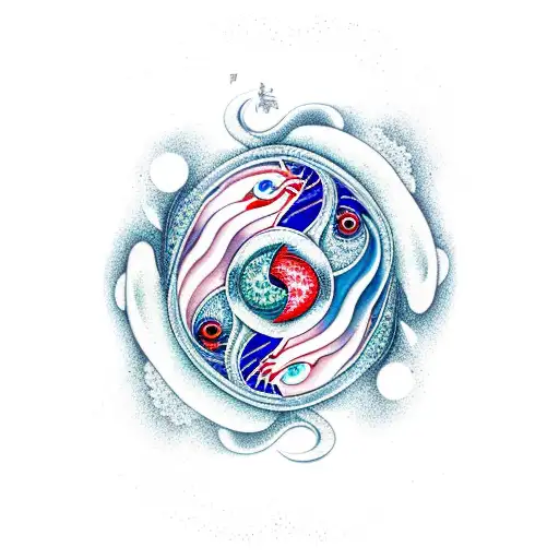 Japanese Fish Ying Yang