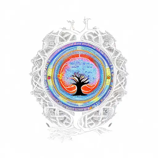 Tree Of Life With The Ohm Sign