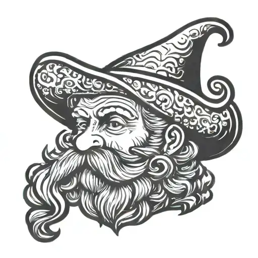 Angle Money Beard Hat With Curls