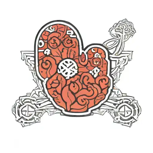 Michigan Mitten And Nm Zia Symbol Intertwined