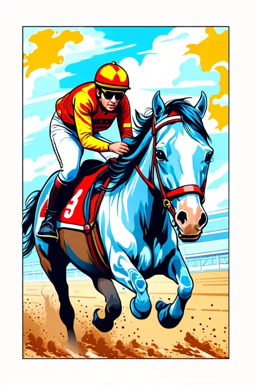 Horse Racing Side By Side