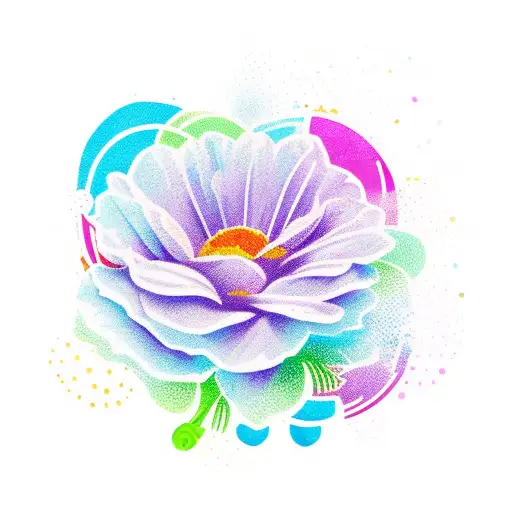 A Vibrant And Colorful Bouquet Of Flowers With A Banner That Says 'Mom' In Elegant Script