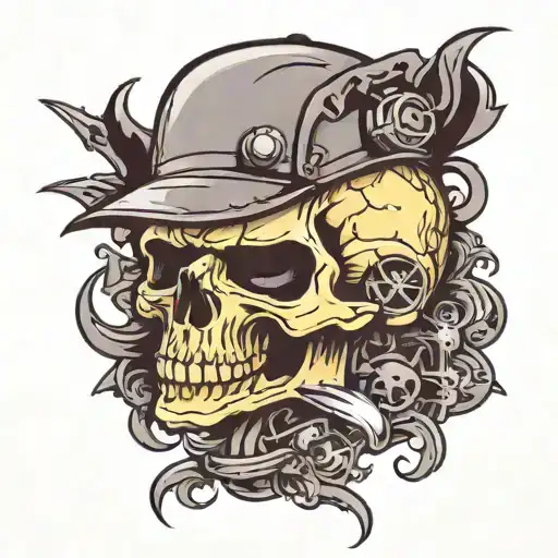 Hip Hop And Heavy Metal Skull
