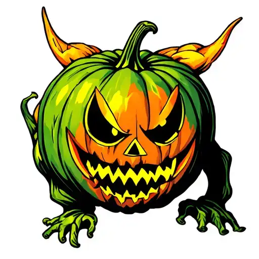 A Monster Pumpkin