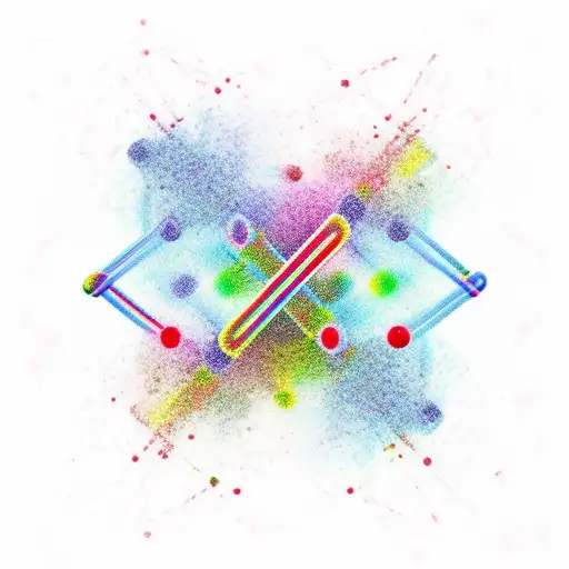 Dna Abstraction In Red And Black Colors