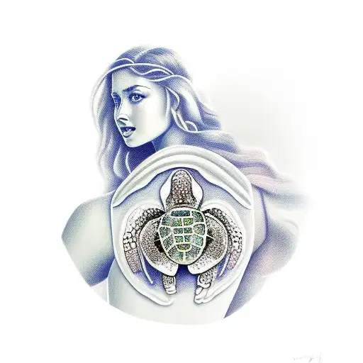 Aphrodite With Turtle Shell