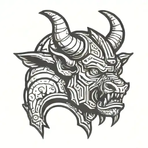 Space Minotaur Head