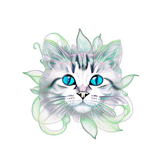 Flower In Shape Of Cat