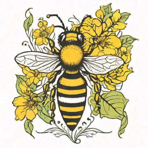 Bee Flower Playing Cards