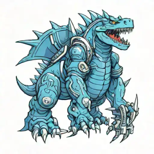 Space Gozilla Blue