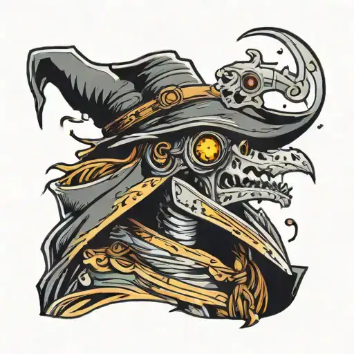 Full Color Doctor Plague Doctor Character