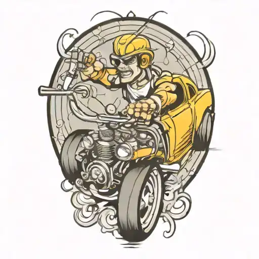 Hot Rod Casting A Line