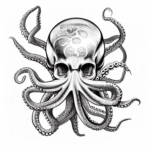 Octopus In Skull