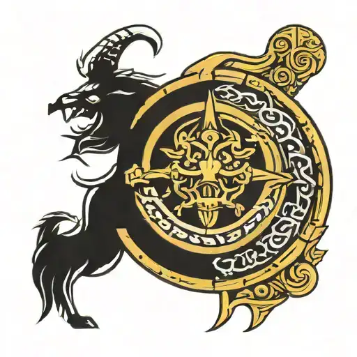 Viking Shield That Says Tyr Norse God
