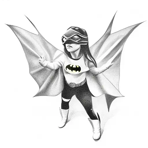 Little Girl As Batman