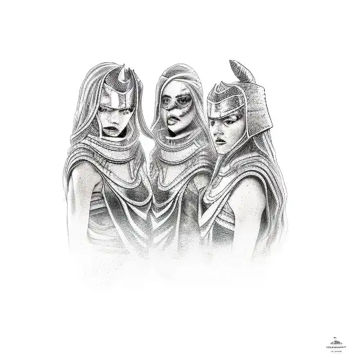 The Norse Mythology Three Norns