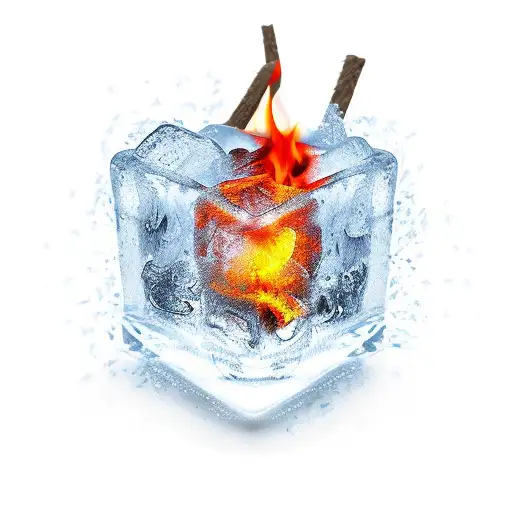 An Ice Cube On Fire