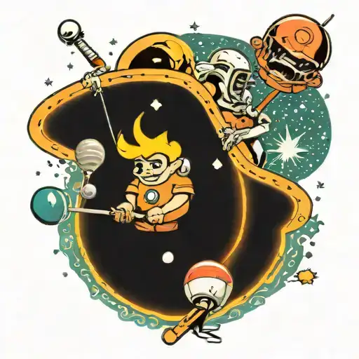 Playing Pool In Outer Space