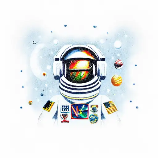 Lego Astronaut In Space