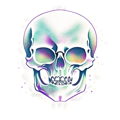 Skeleton In Purple Costume With Red Guitar Gibson Es 335