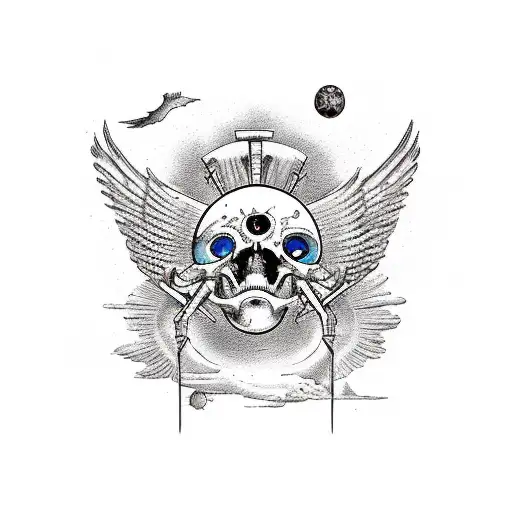 Fall Of Icarus With The Words Momento Mori Under It