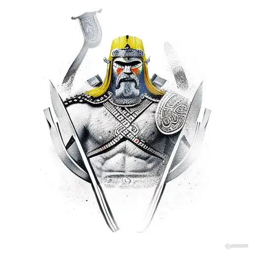 Sleeve Samurai Viking Sparta