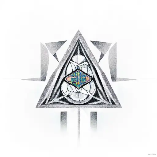 Geometric Shapes With Religious Iconography