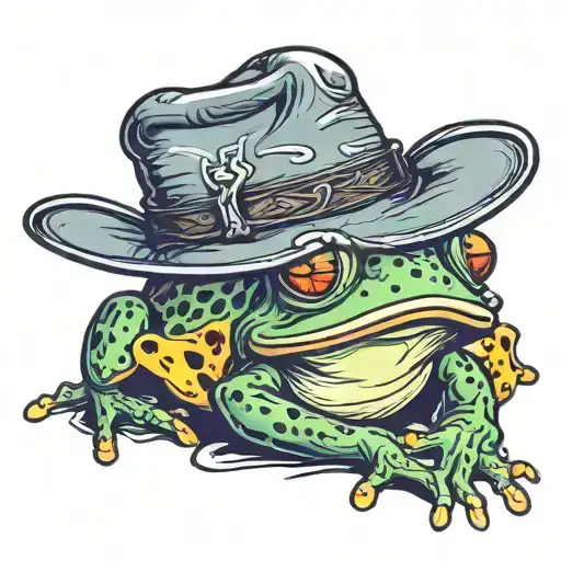Frog In A Cowboy Hat
