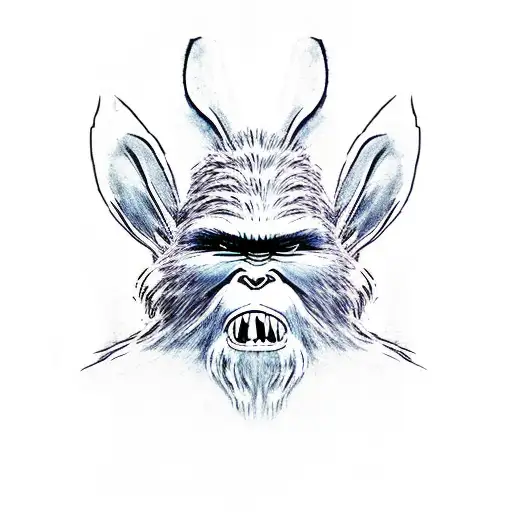 Bigfoot With Bunny Ears