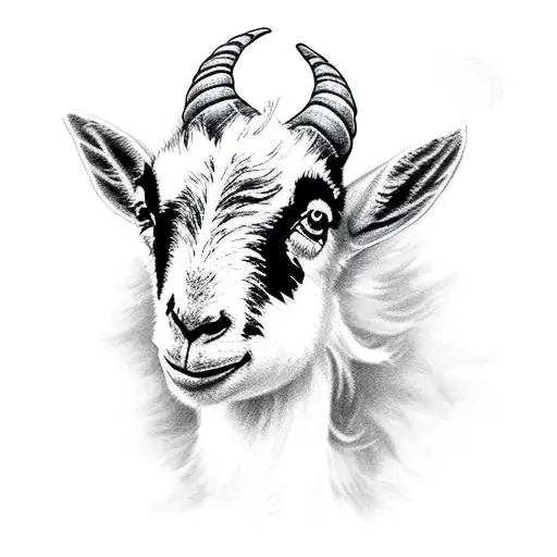 Create A Black And White Baby Dwarf Goat