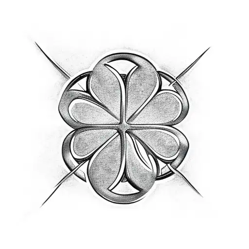 5 Leaf Clover With Celtic Knot