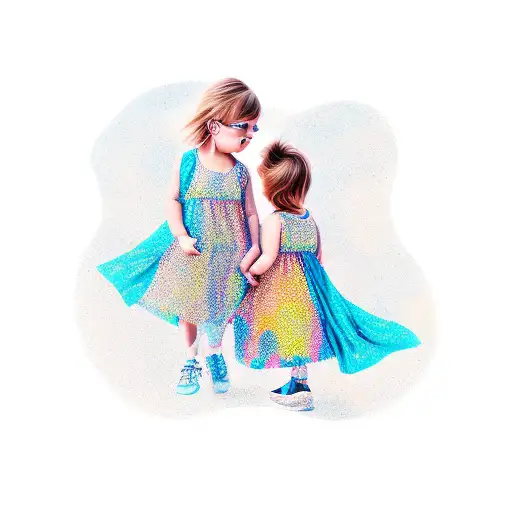 Baby Girls Named Ilinca And Irina Hold Hand On The World