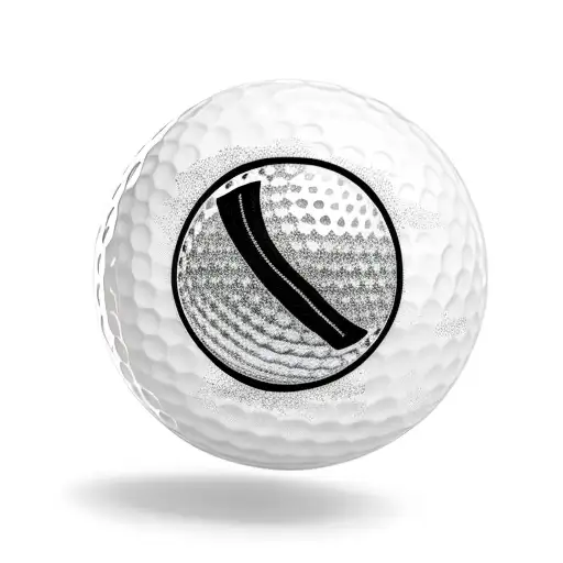 Golf Ball With A Broken Heart And The Words Right You Are