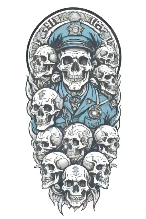 Paramedic And Skulls