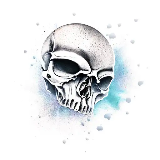 Crow With Skull As Head